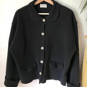 Henri Bendel Button Up Fleece Vintage